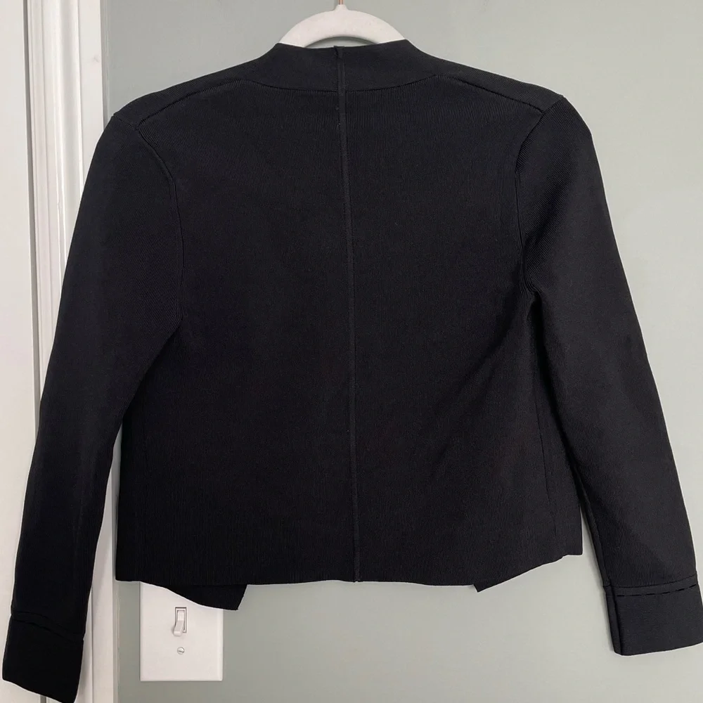 MM Lafleur "Sant Ambroeus" Jardigan Black Cropped Open Front Cardigan Jacket - Picture 9 of 17